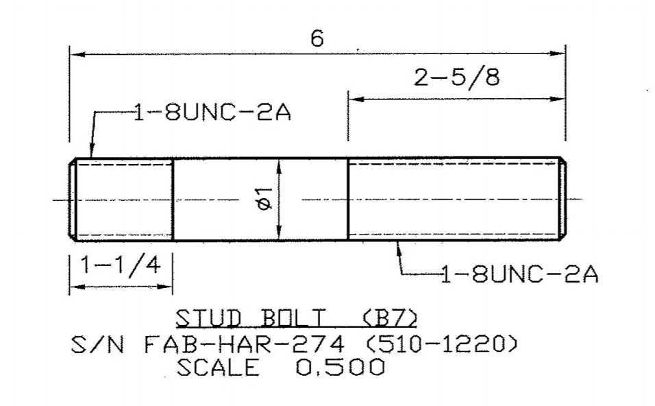 Custom Double Threaded Fastener - YT Industrial Parts