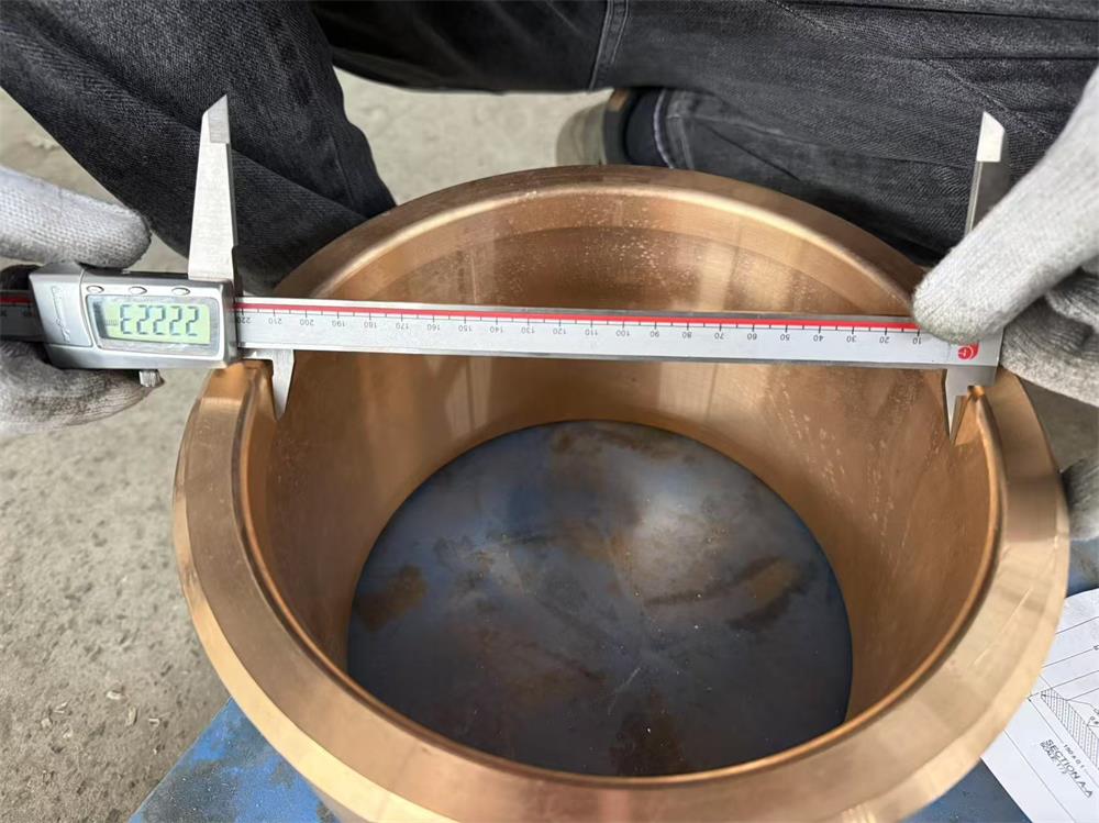 industrial bronze bushing dimensional inspection