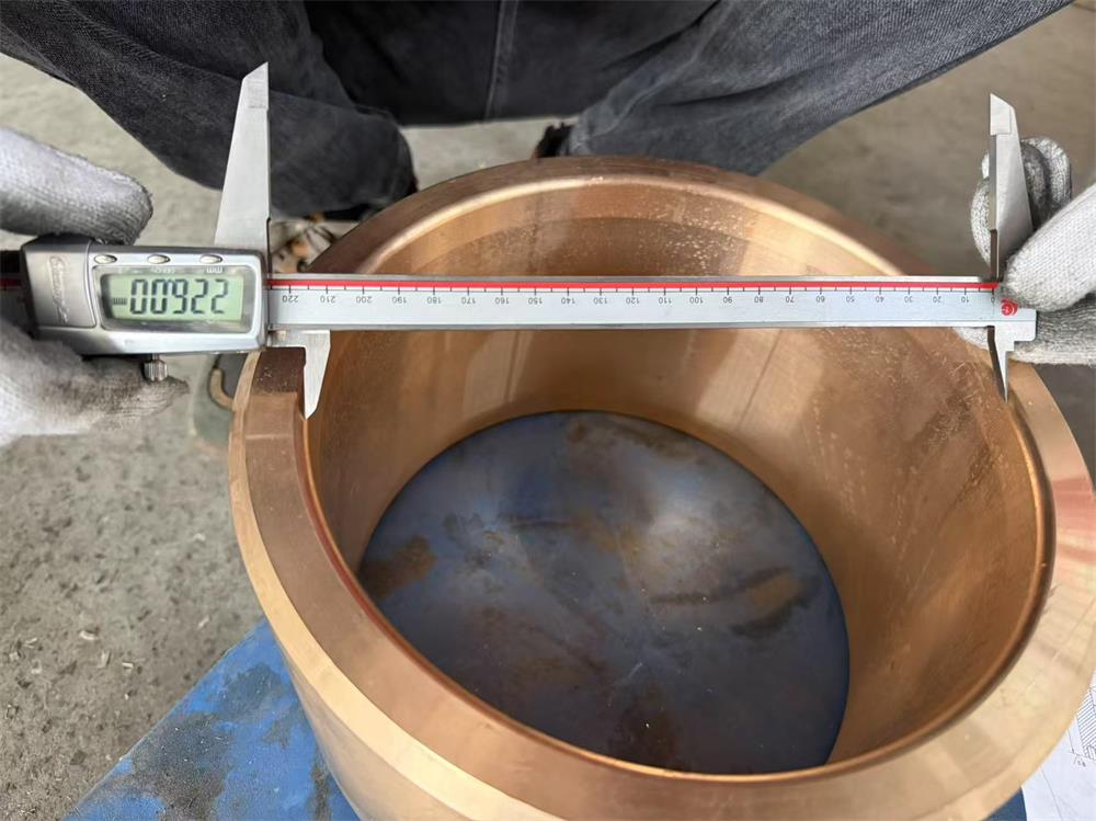 bronze centrifugal casting internal bore measurement