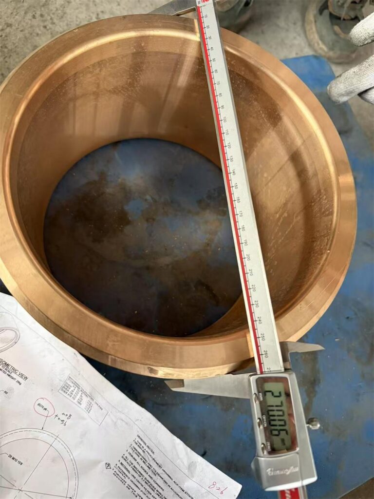 bronze centrifugal casting dimensional inspection