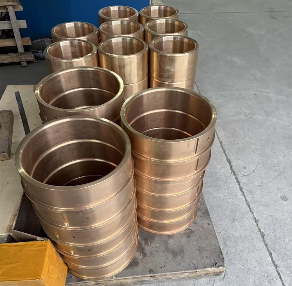 precision machined inner surface of centrifugal cast bronze bushing